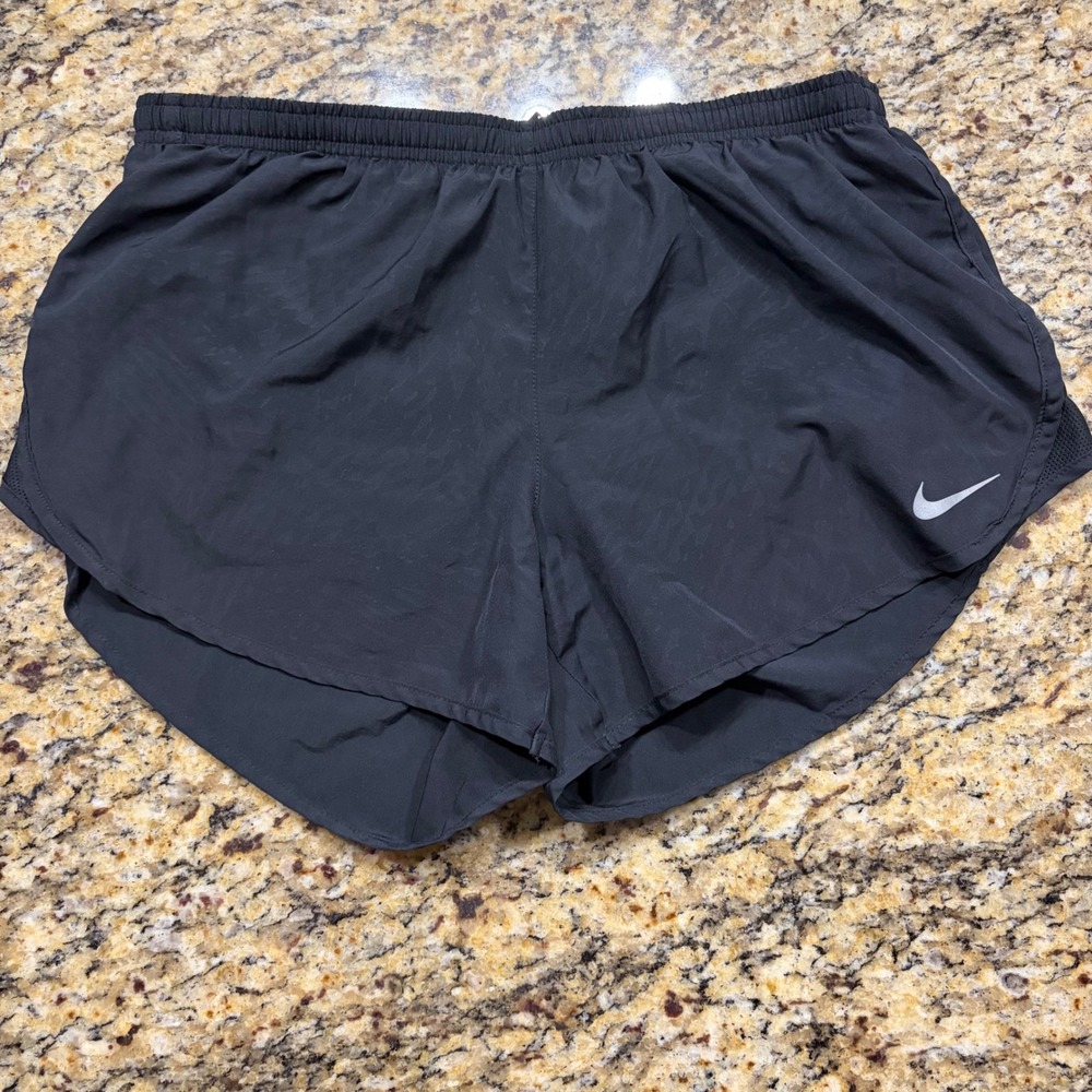 Nike Dri-FIT Mens Running Shorts Black Size Large Mesh Panels Athletic Wear ws